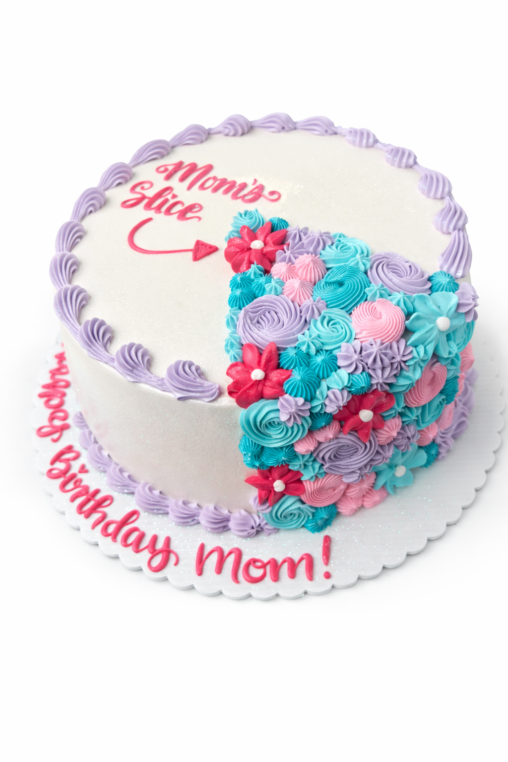 Mom's Slice Birthday Cake