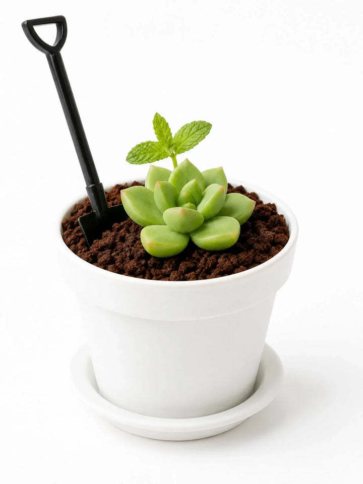 White Chocolate Matcha Garden Pot Dessert